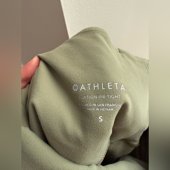 Athleta Elation High-Waist Ribbed Tights Leggings - Picture 6 of 7